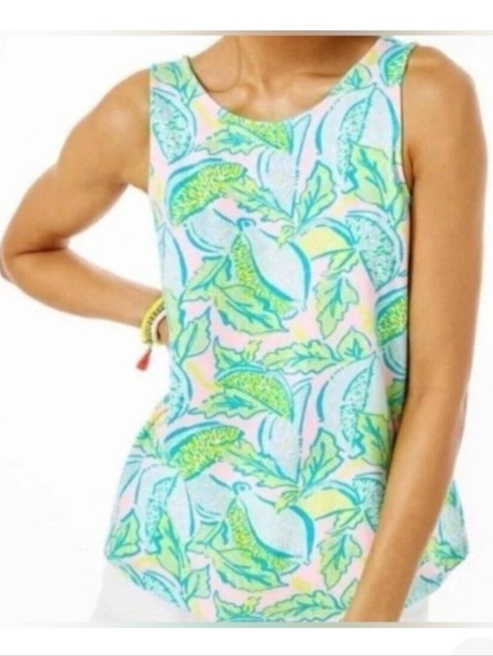 Lilly Pulitzer Kristen Lemon Tank Small